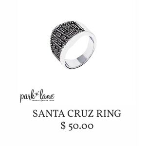 Park Lane Genuine Marcasite Santa Cruz Ring Size 6